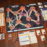 Solo Root game setup with clockwork Duchy and Corvids