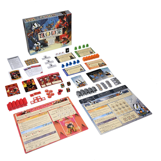 Root The Marauder expansion game box and components