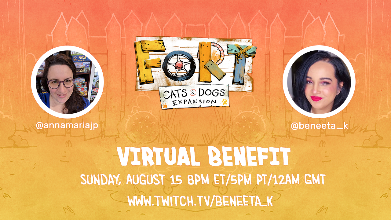 Charity Stream to Celebrate the Fort: Cats & Dogs Expansion! August 15, 2021 at 7PM CT