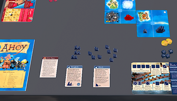 Screen shot of Ahoy on Tabletop Simulator