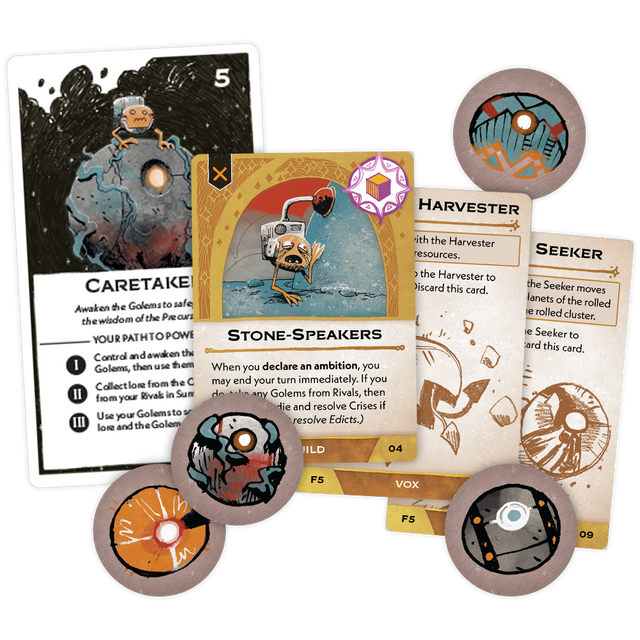 Components for the Arcs Campaign Expansion Character: the Caretaker