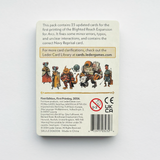 The back of the Arcs errata card pack