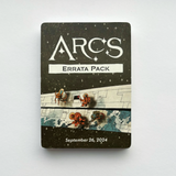 The front of the Arcs errata card pack