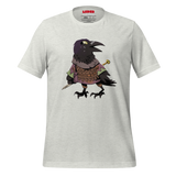 Ash t-shirt with Corvid crow character print