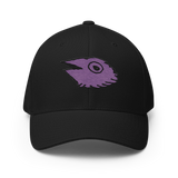 Black baseball cap with embroidered Corvid Conspiracy VP symbol 
