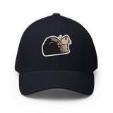 Navy baseball cap with embroidered Underground Duchy VP symbol 