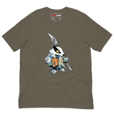 Keepers Badger on army green T-shirt