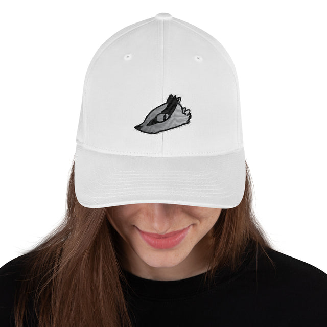 Model wearing Keepers in Iron VP on white baseball cap