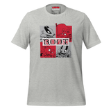 Light grey tee with a block-style Marauder character print