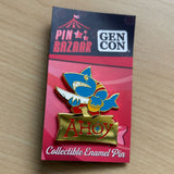 Ahoy Shark Pin part of Gen Con 2023 Pin Bazaar