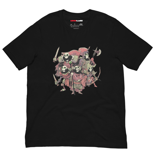 Black t-shirt with the skeleton crew from Vast TMM