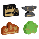 The Root Landmarks Pack's 4 meeples