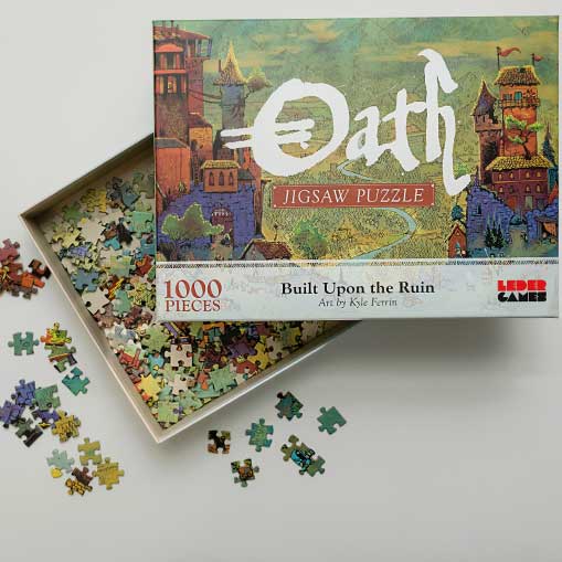 Photo of the open box and pieces
