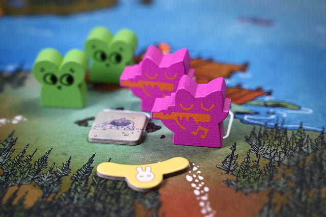 Popular Band hireling meeples on the lake map