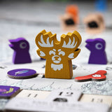 The Furious Protector hireling meeple on the winter game board