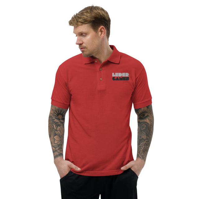 [STAFF] Leder Games Logo Red Polo