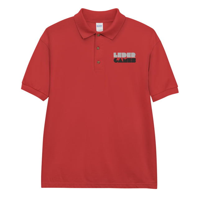 [STAFF] Leder Games Logo Red Polo