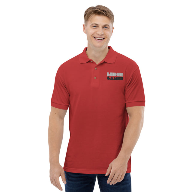 [STAFF] Leder Games Logo Red Polo